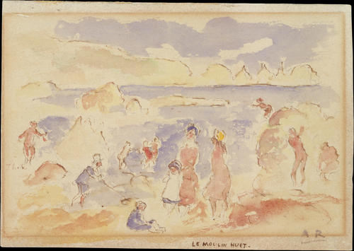 Beach Scene — ピエール＝オーギュスト・ルノワール