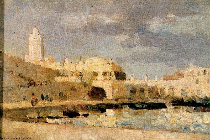 The Port Of Algiers — Albert-charles Lebourg