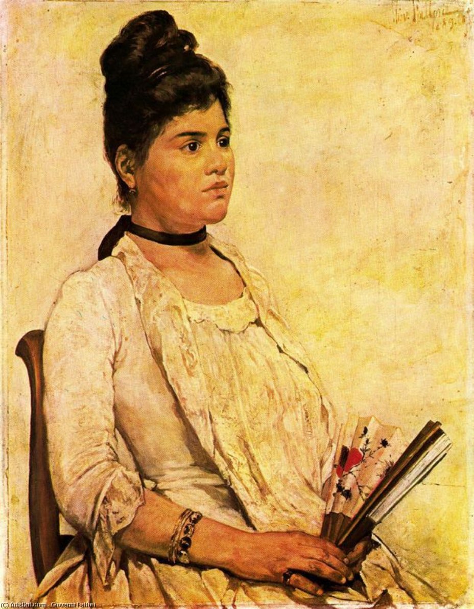 Portrait Of Daughter — Giovanni Fattori