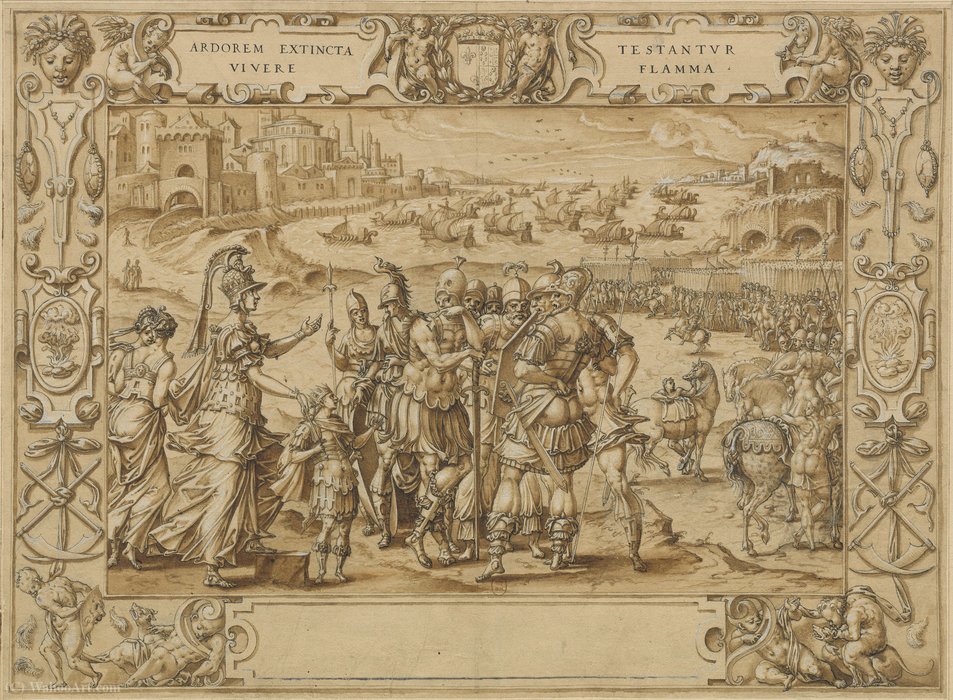 History Of Queen Artemisia — Antoine Caron