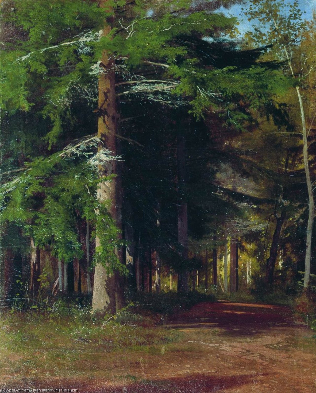 Study For The Painting ''chopping Wood'' — Ivan Ivanovich Shishkin