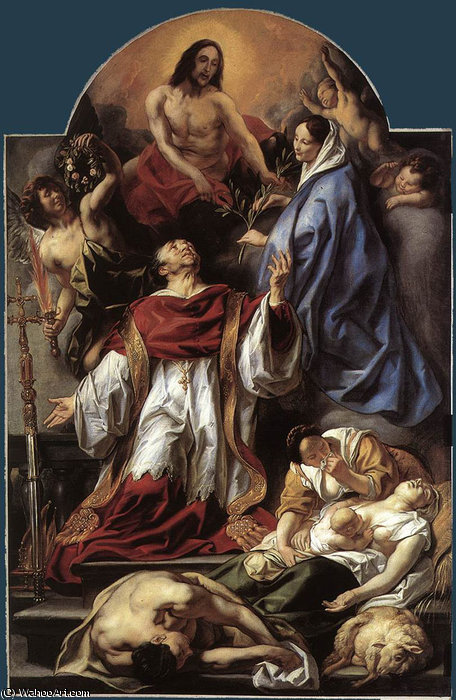 St Charles Cares For The Plague Victims Of Milan — Jacob Jordaens
