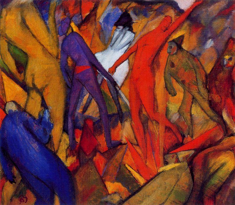 Untitled (infernal Figures) — Albert Bloch