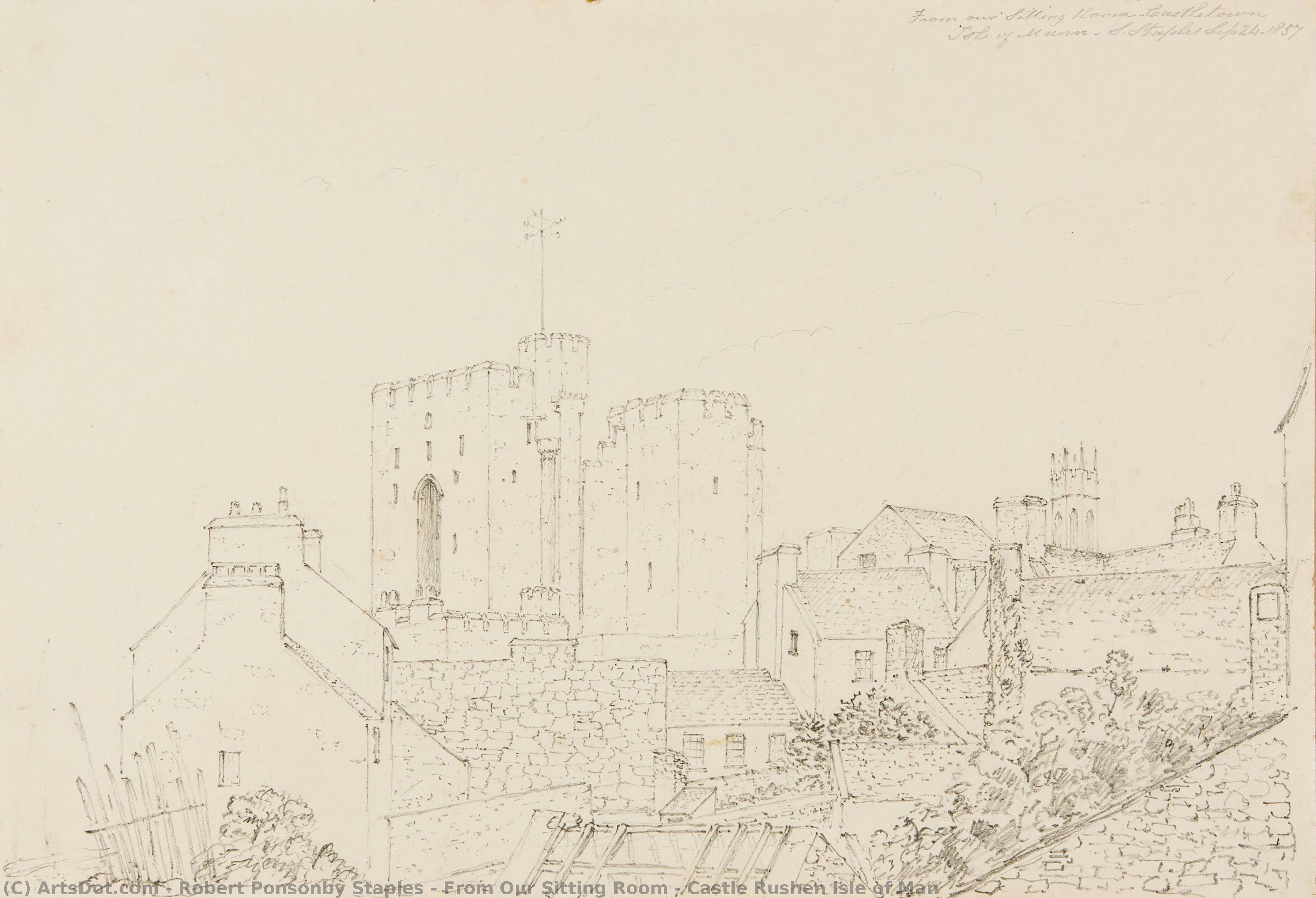 From Our Sitting Room - Castle Rushen Isle Of Man — Robert Ponsonby Staples