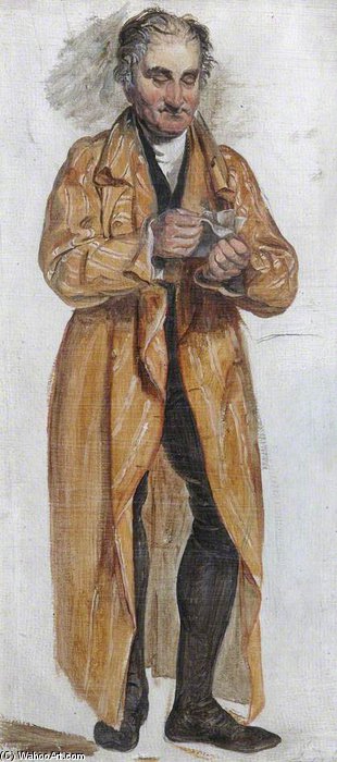Man Preparing To Reward The Finder Of His Lost Child — George Harvey