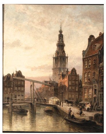 The Zuider Kerk At Dusk — Cornelis Christiaan Dommelshuizen
