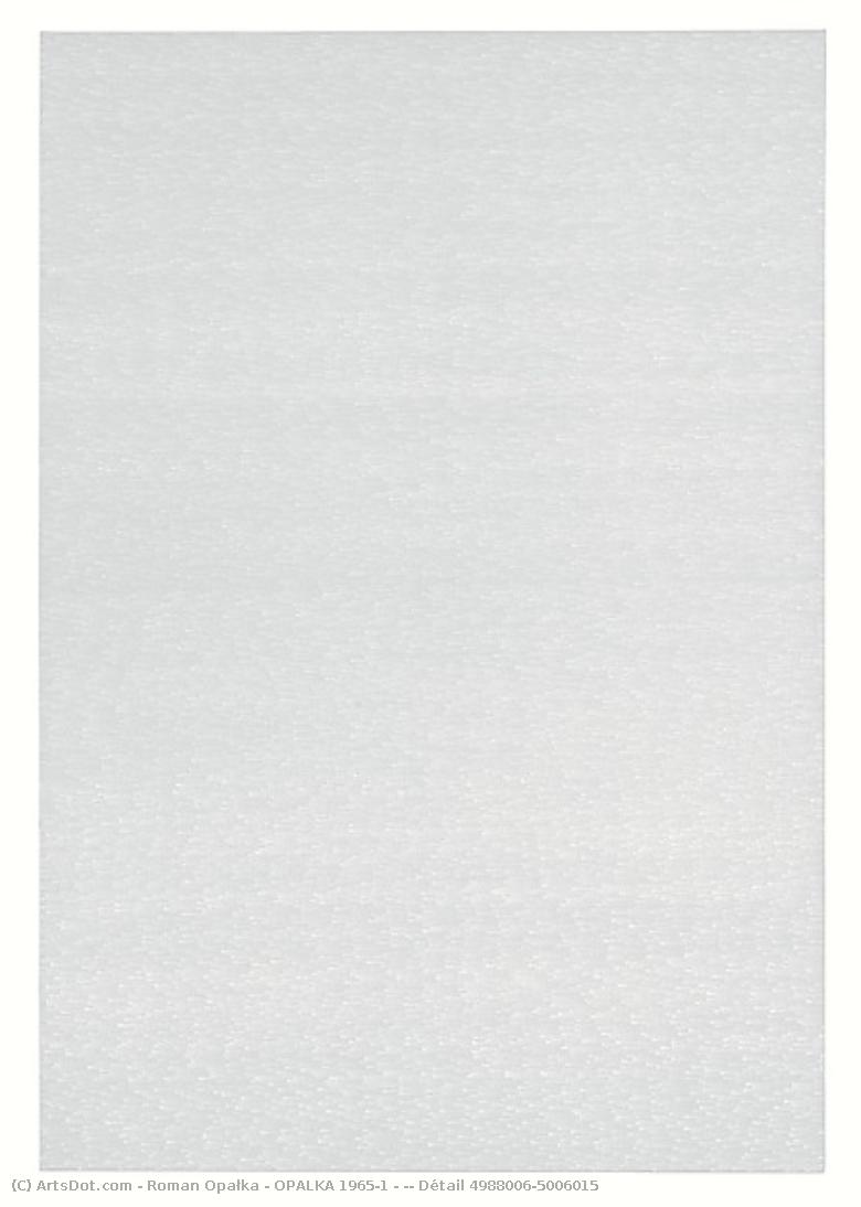 Opalka 1965/1 - ∞; Détail 4988006–5006015 — Roman Opałka