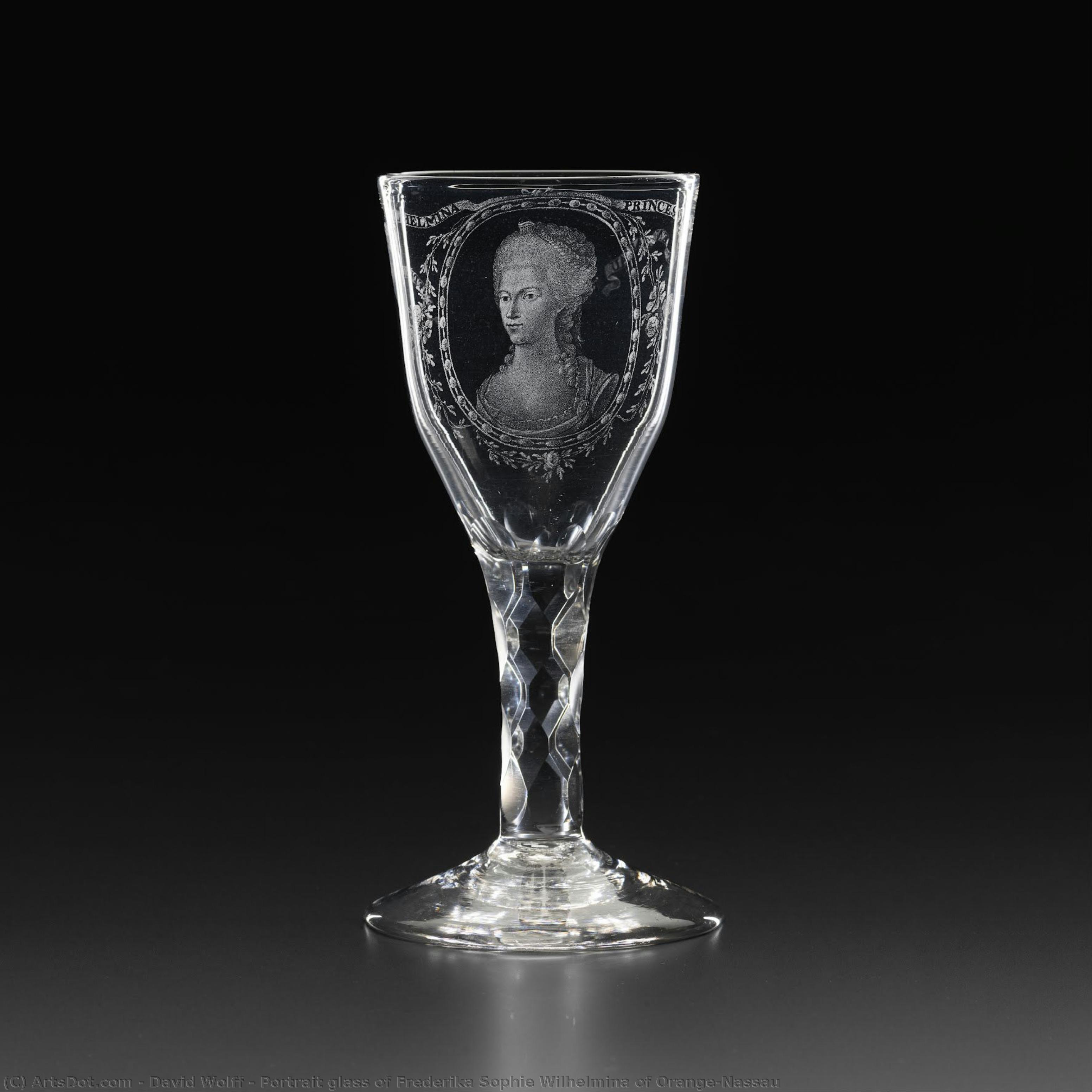 Portrait Glass Of Frederika Sophie Wilhelmina Of Orange-nassau — David Wolff