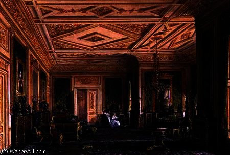 The Green Drawing Room At Windsor — Joseph Nash