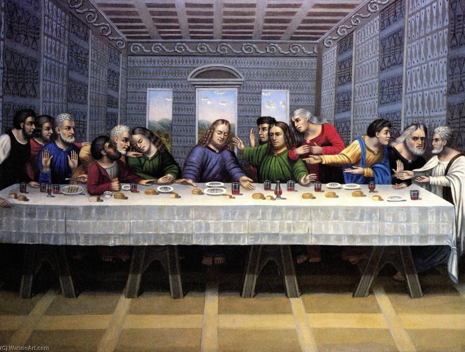 The Last Supper — Erastus Salisbury Field