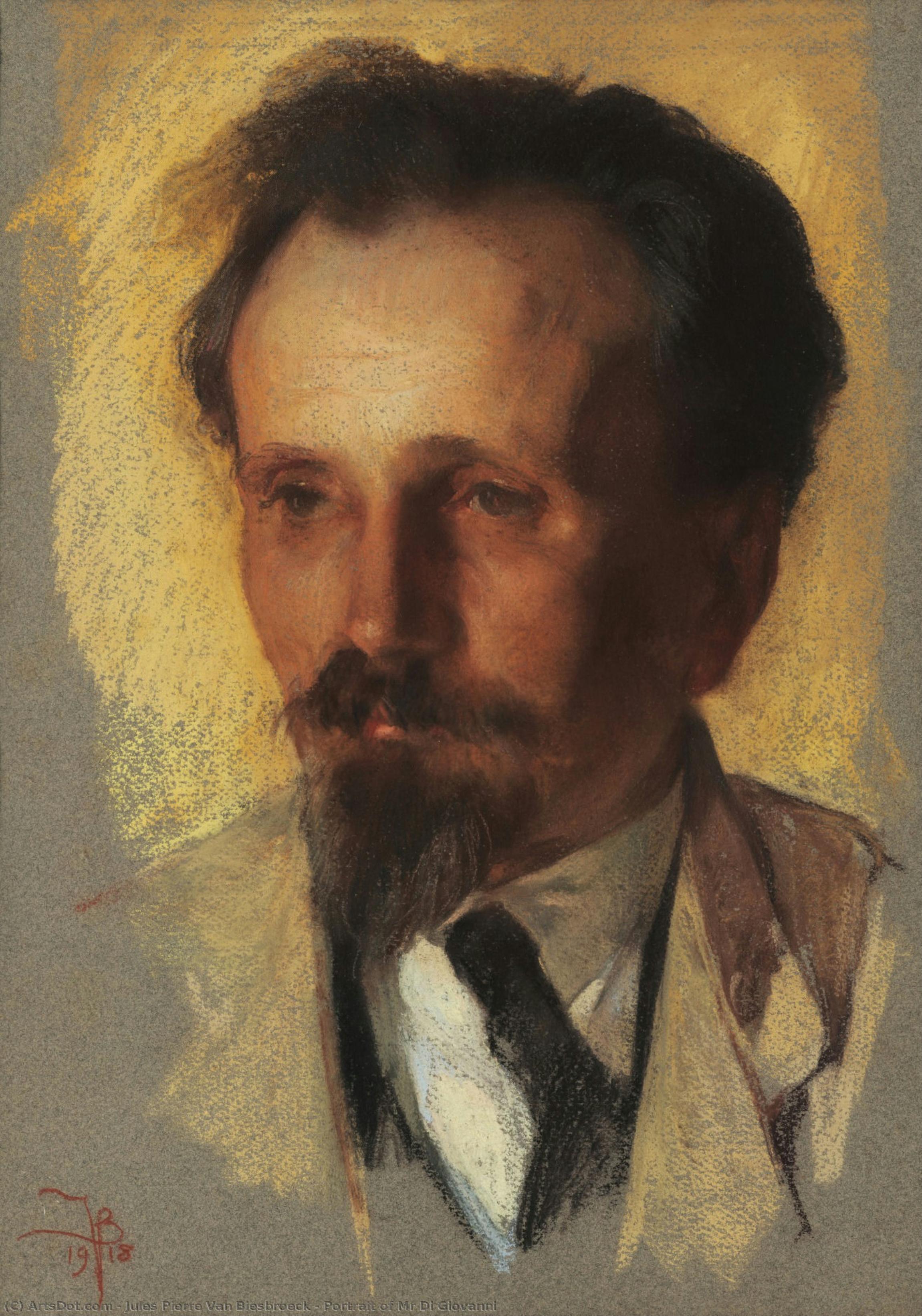 Portrait Of Mr Di Giovanni — Jules Pierre Van Biesbroeck