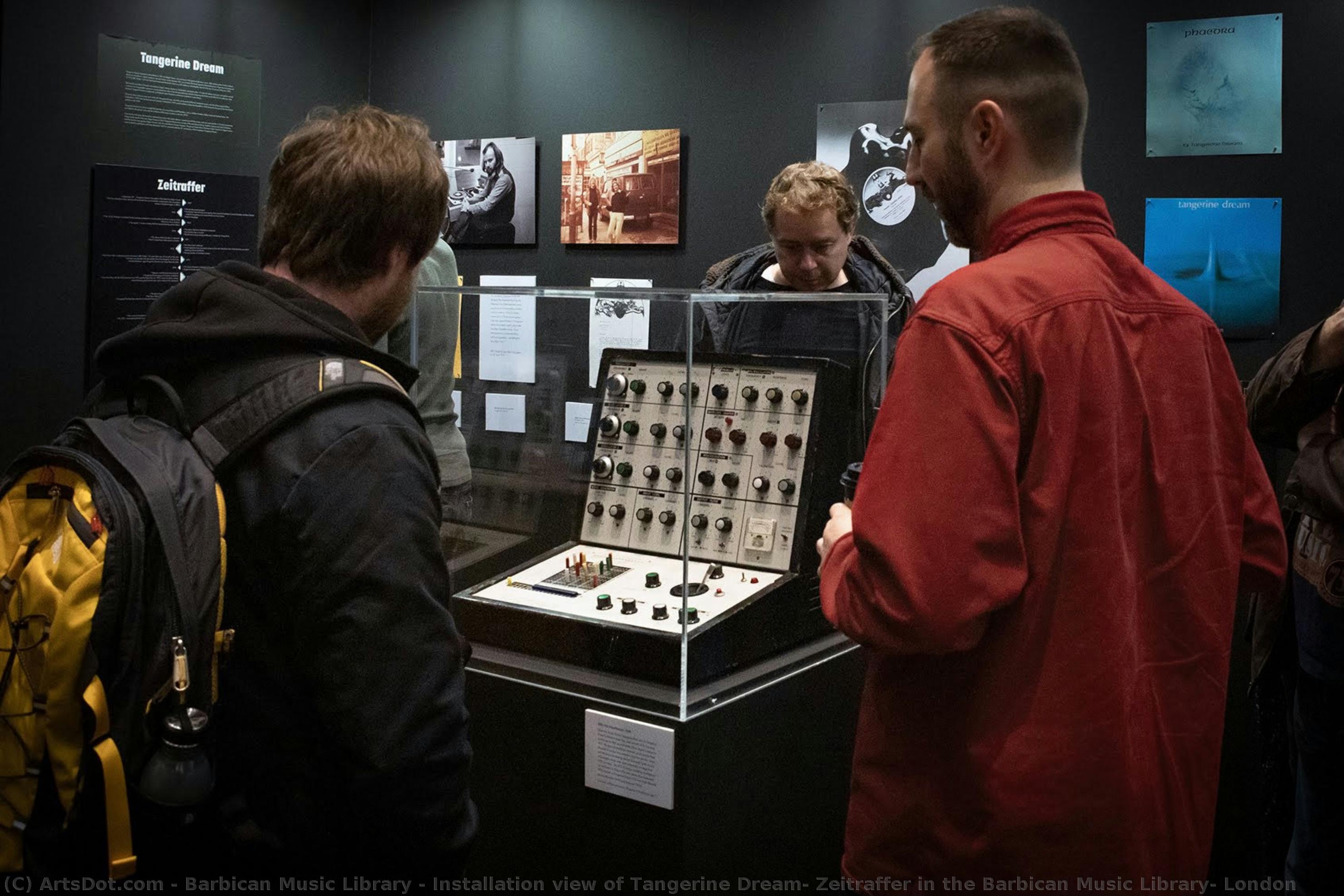 Installation View Of Tangerine Dream: Zeitraffer In The Barbican Music Library, London — Barbican Music Library