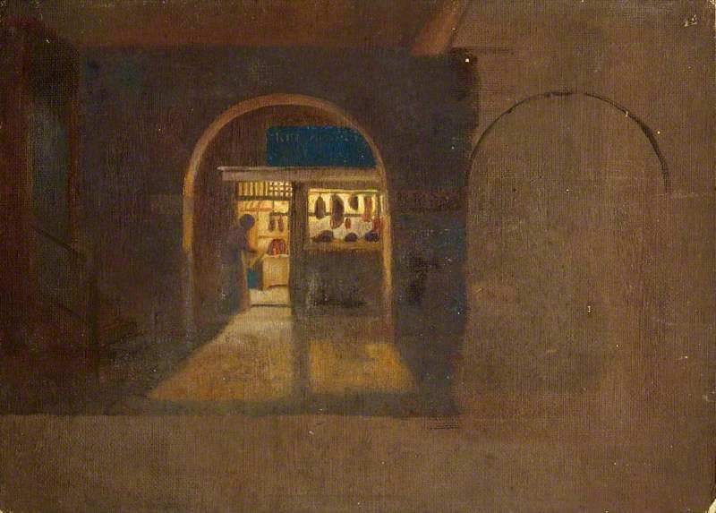 Butcher's Shop At Night, In St Kitts ( ) — Charles Paget Wade