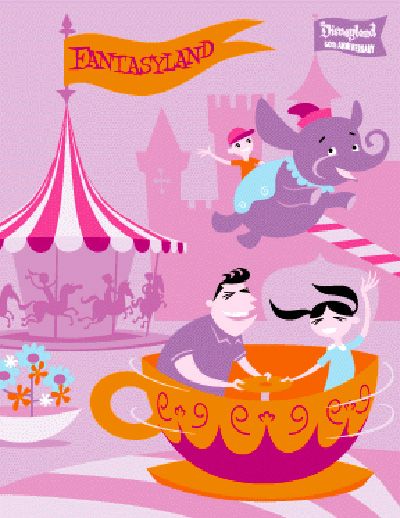 Disneyland Fantasyland — Josh Agle (shag)