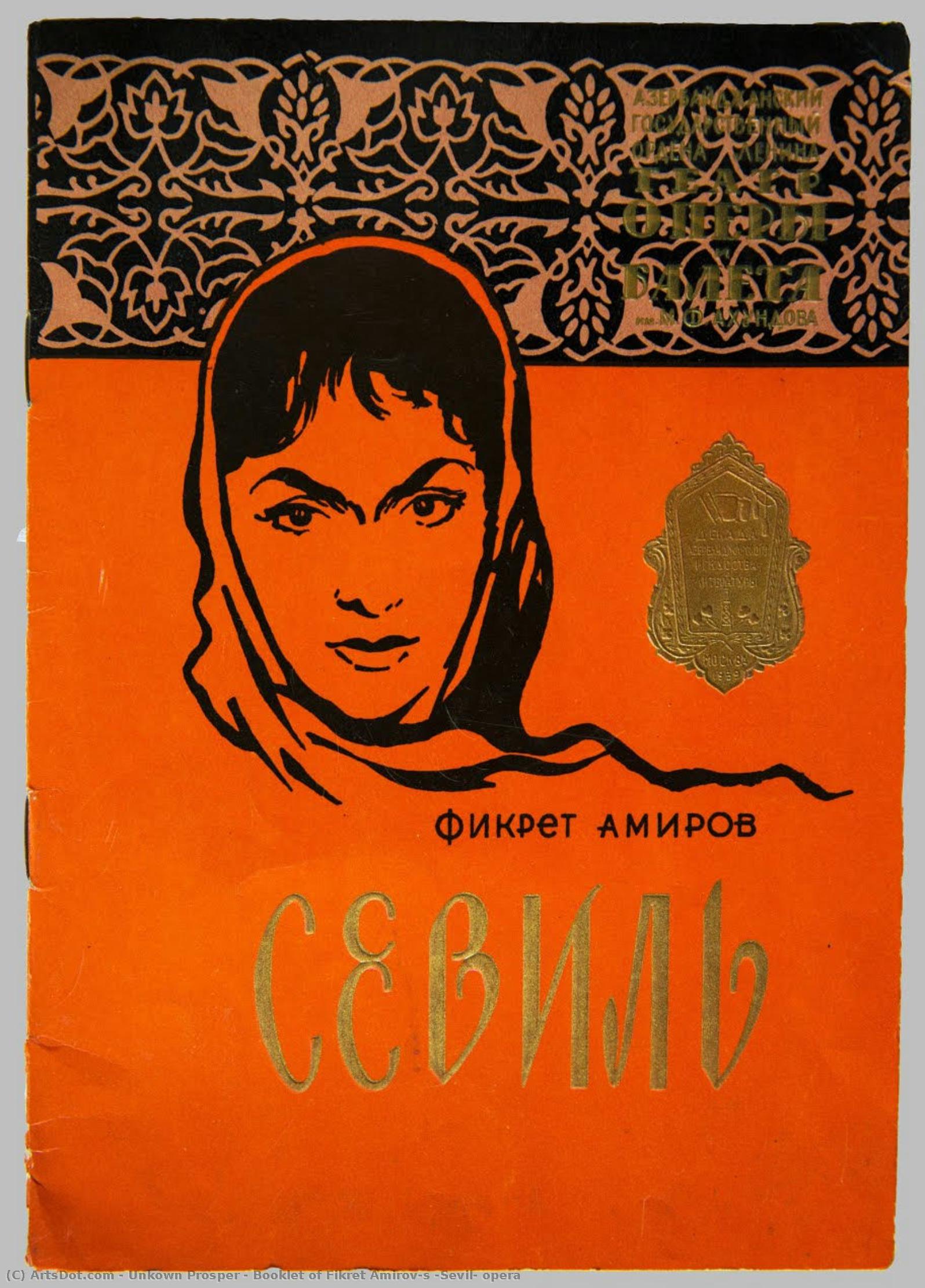 Booklet Of Fikret Amirov’s “sevil” Opera — Unkown Prosper