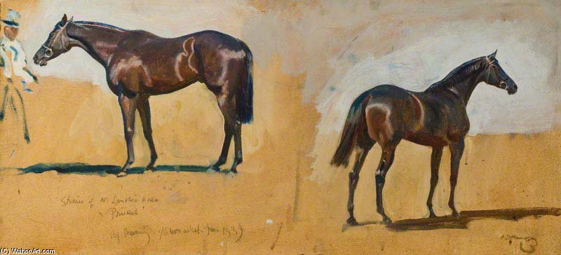 Two Studies Of Mr George Lambton's Horse, 'pricket' — Маннингс