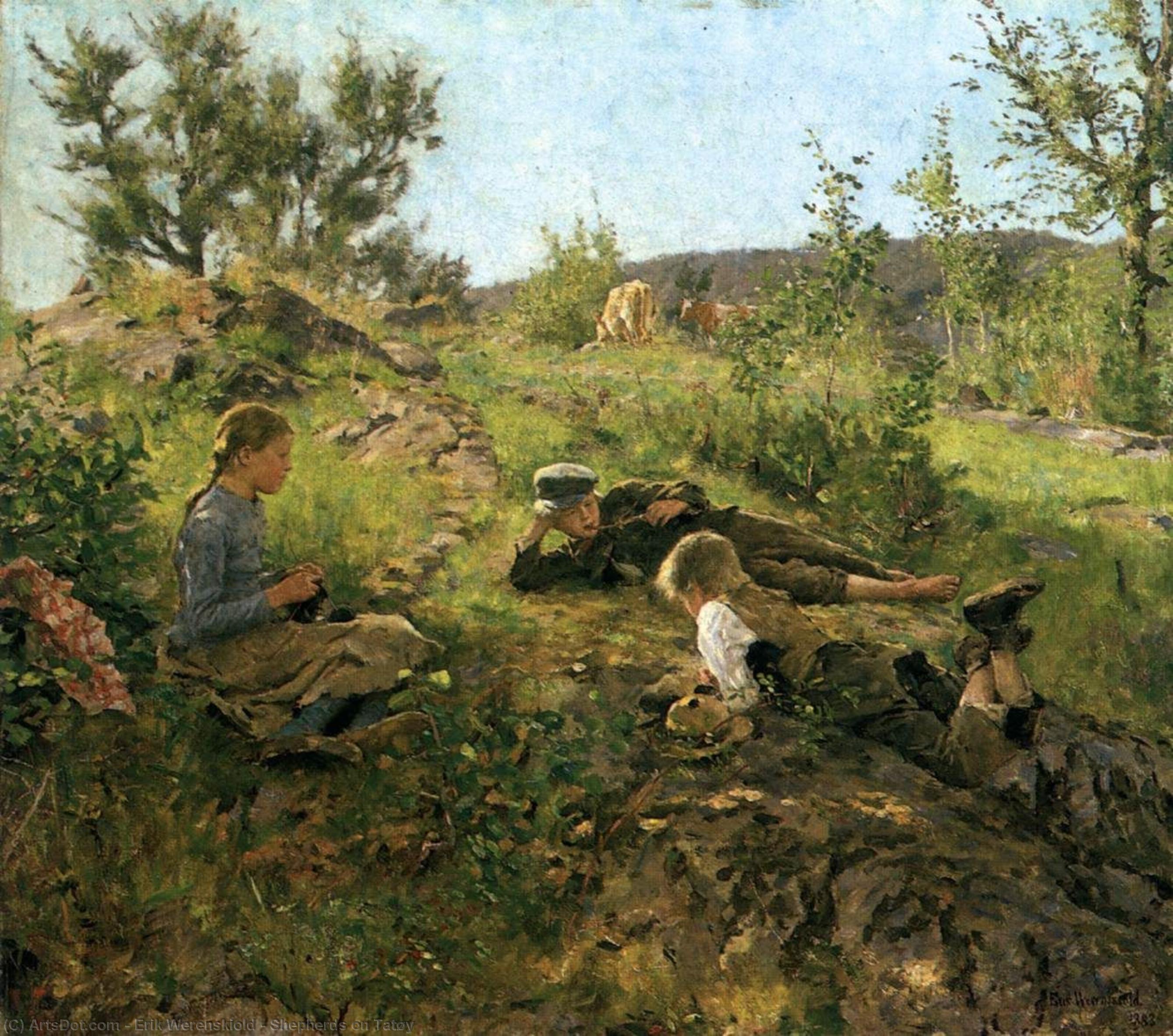 Shepherds On Tatøy — Erik Werenskiold