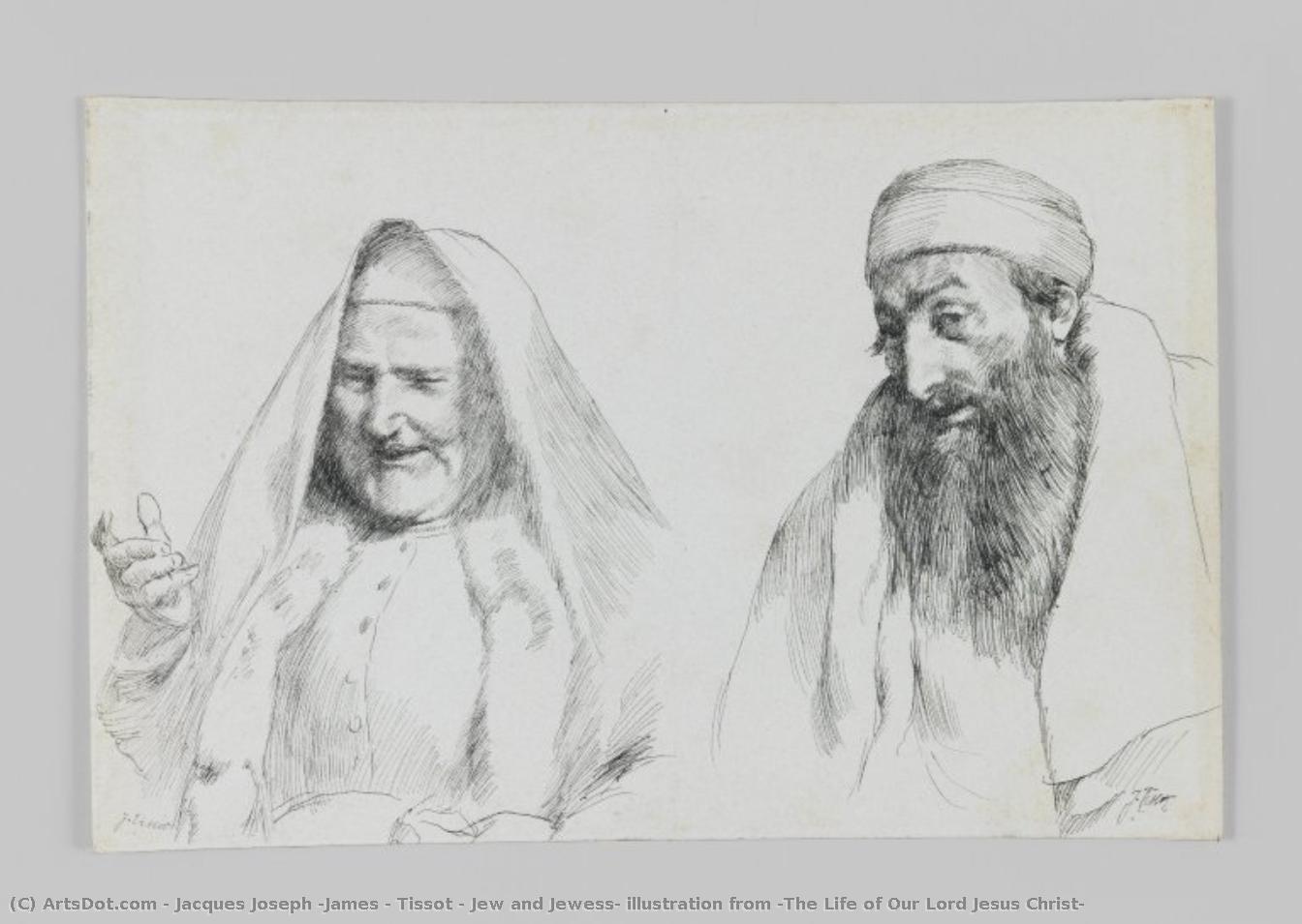 Jew And Jewess, Illustration From 'the Life Of Our Lord Jesus Christ' — Jacques Joseph (james ) Tissot