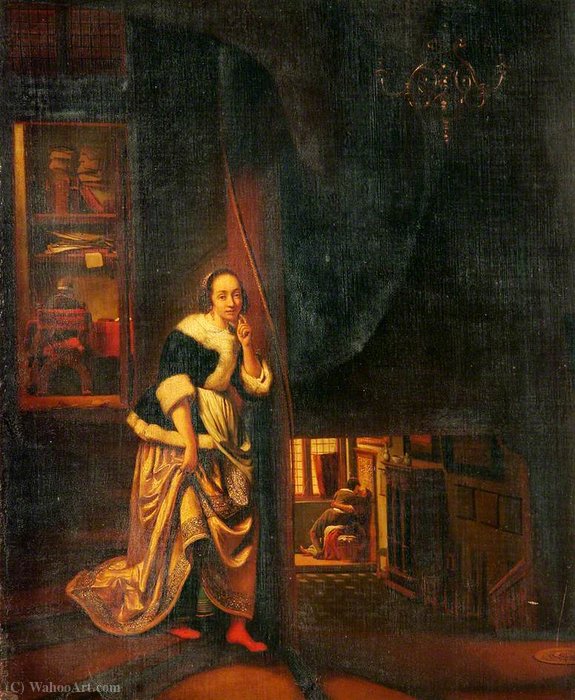 The Listening Maid — Cornelis Bisschop