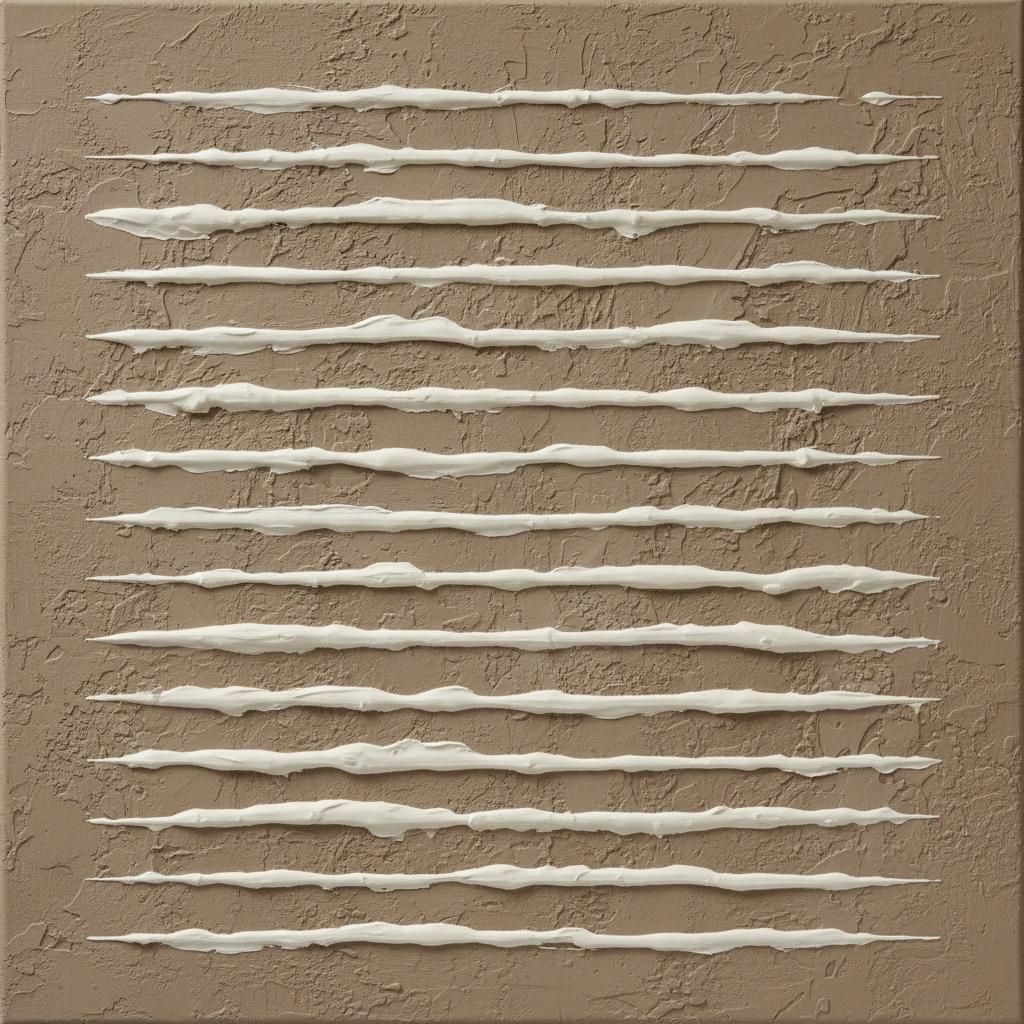 Rhythmische Wellen In Sand Und Creme: Eine Monumentale Studie Taktiler Gelassenheit — David Moreau