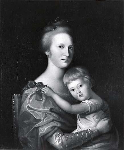 Mrs. John Brice And Daughter, (painting) — Charles Willson Peale