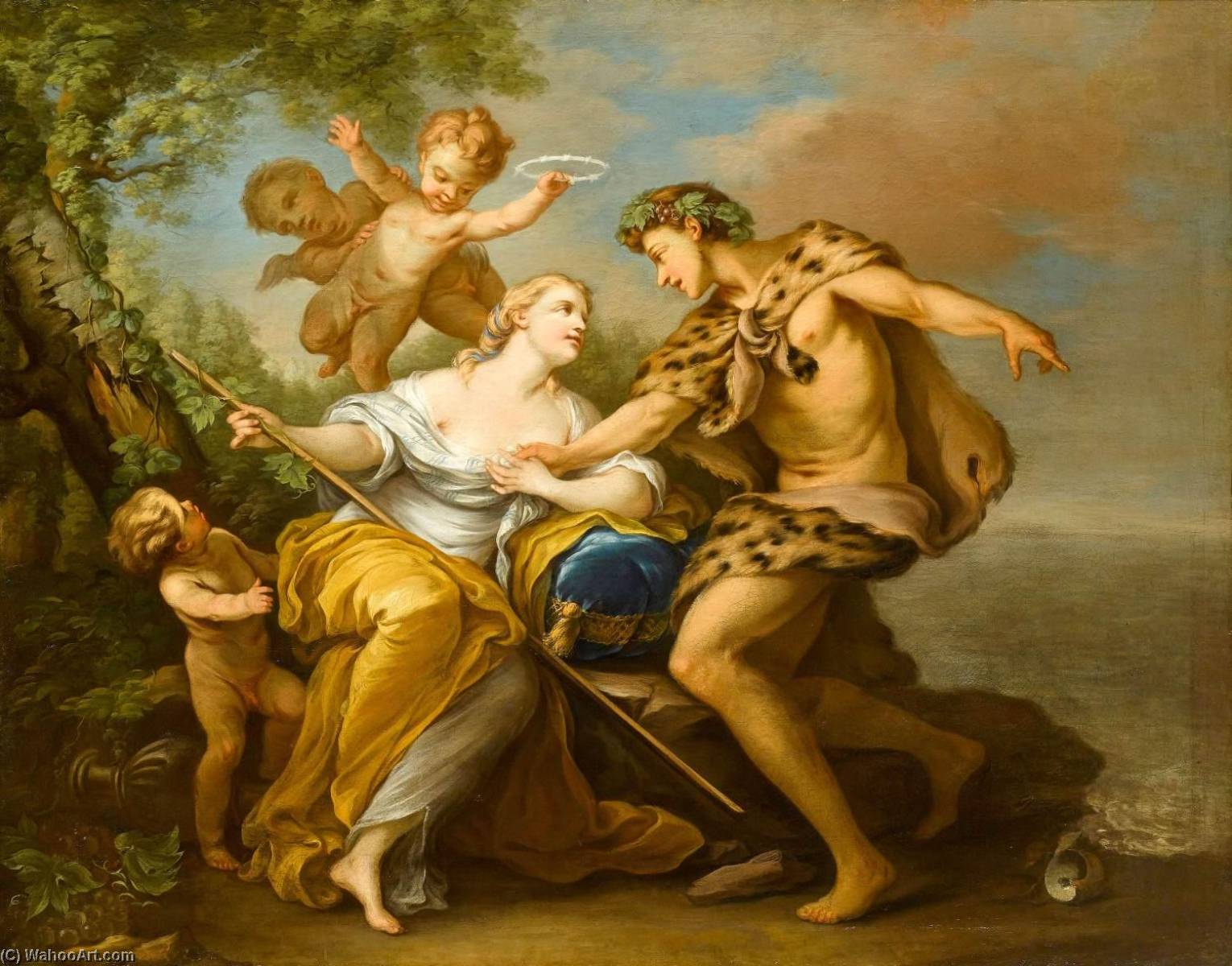 Bacchus And Ariadne — Шарл Андре Ван Ло