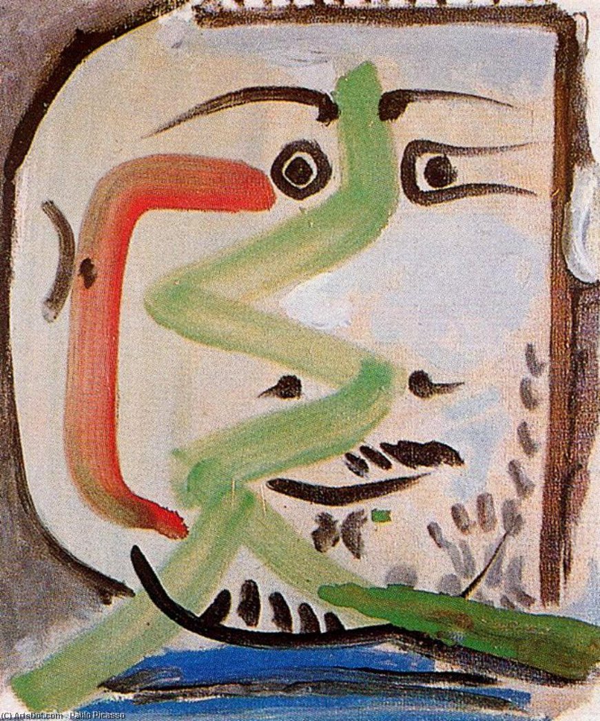 Head Of A Man 9 — Pablo Picasso
