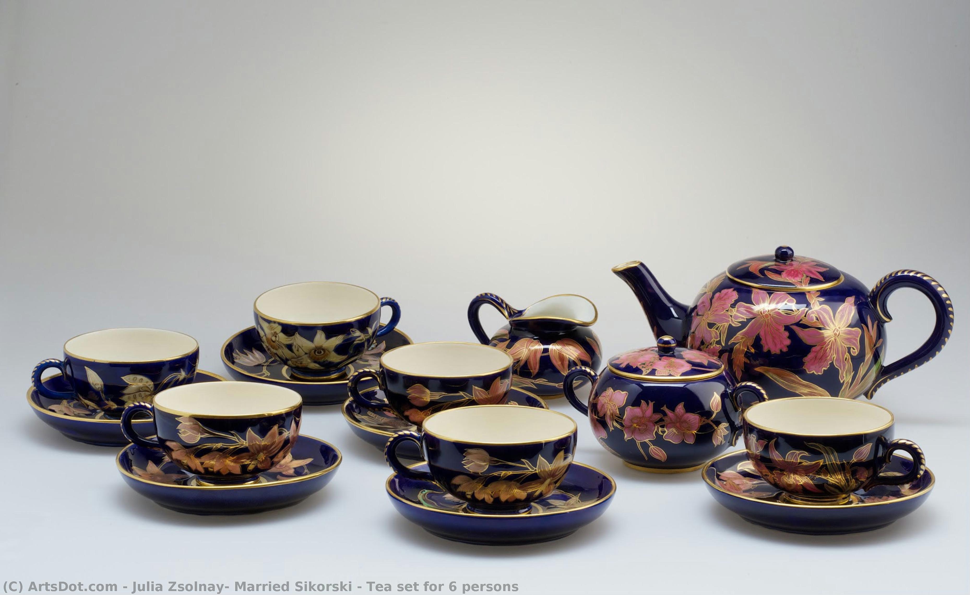 Tea Set For 6 Persons — Julia Zsolnay