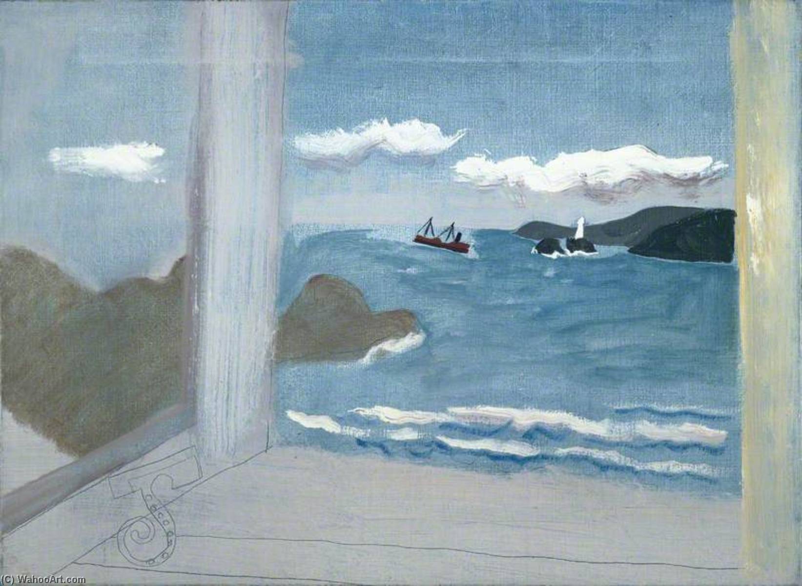 1931 (st Ives Bay Sea With Boats) — Ben Nicholson Om