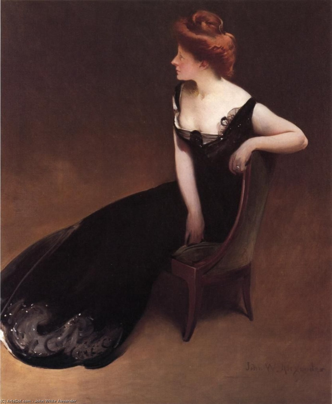 Portrait Of Mrs. V (mrs. Herman Duryea) — John White Alexander