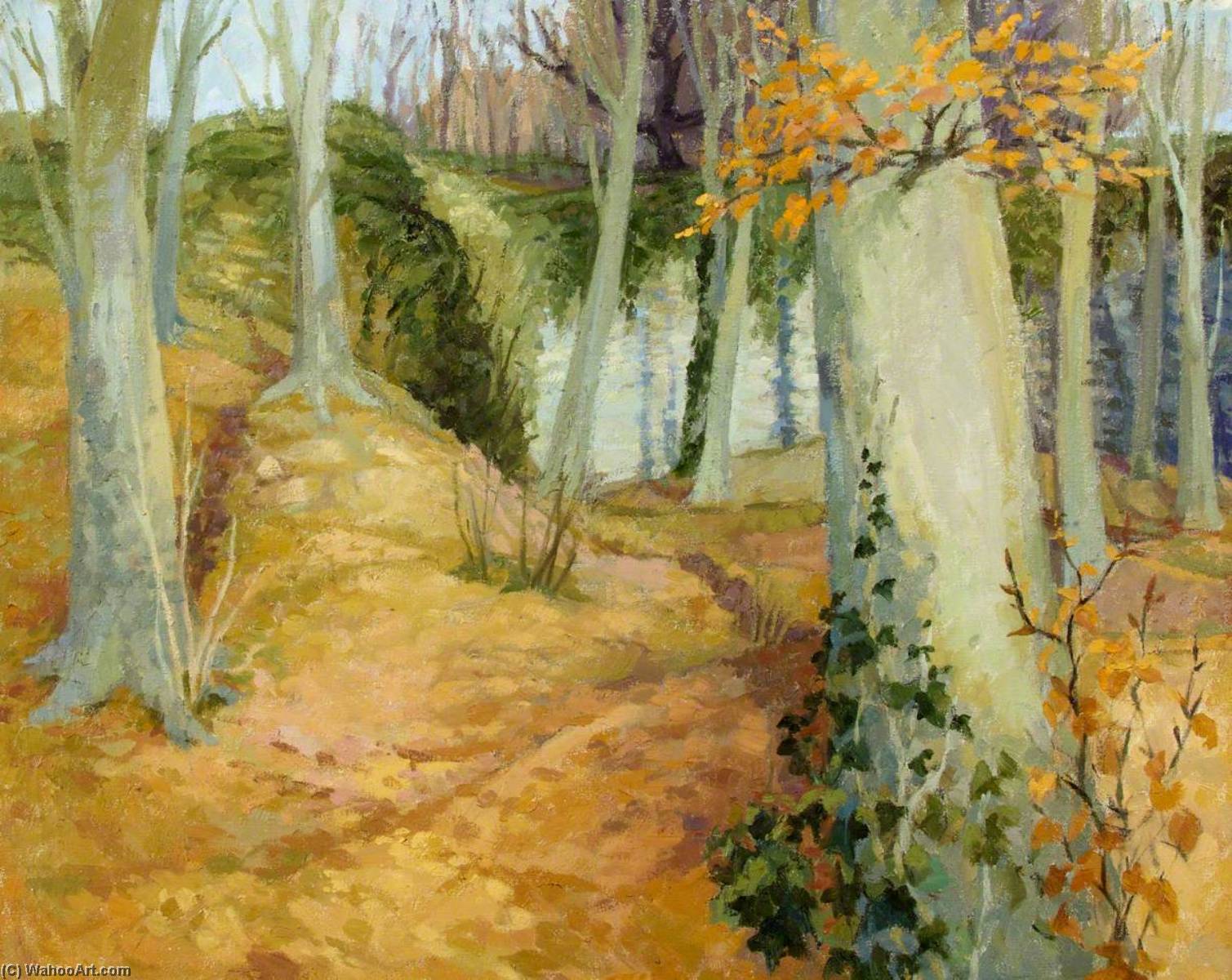 St Fagans Woods (diptych, Left Panel) — Joan Baker