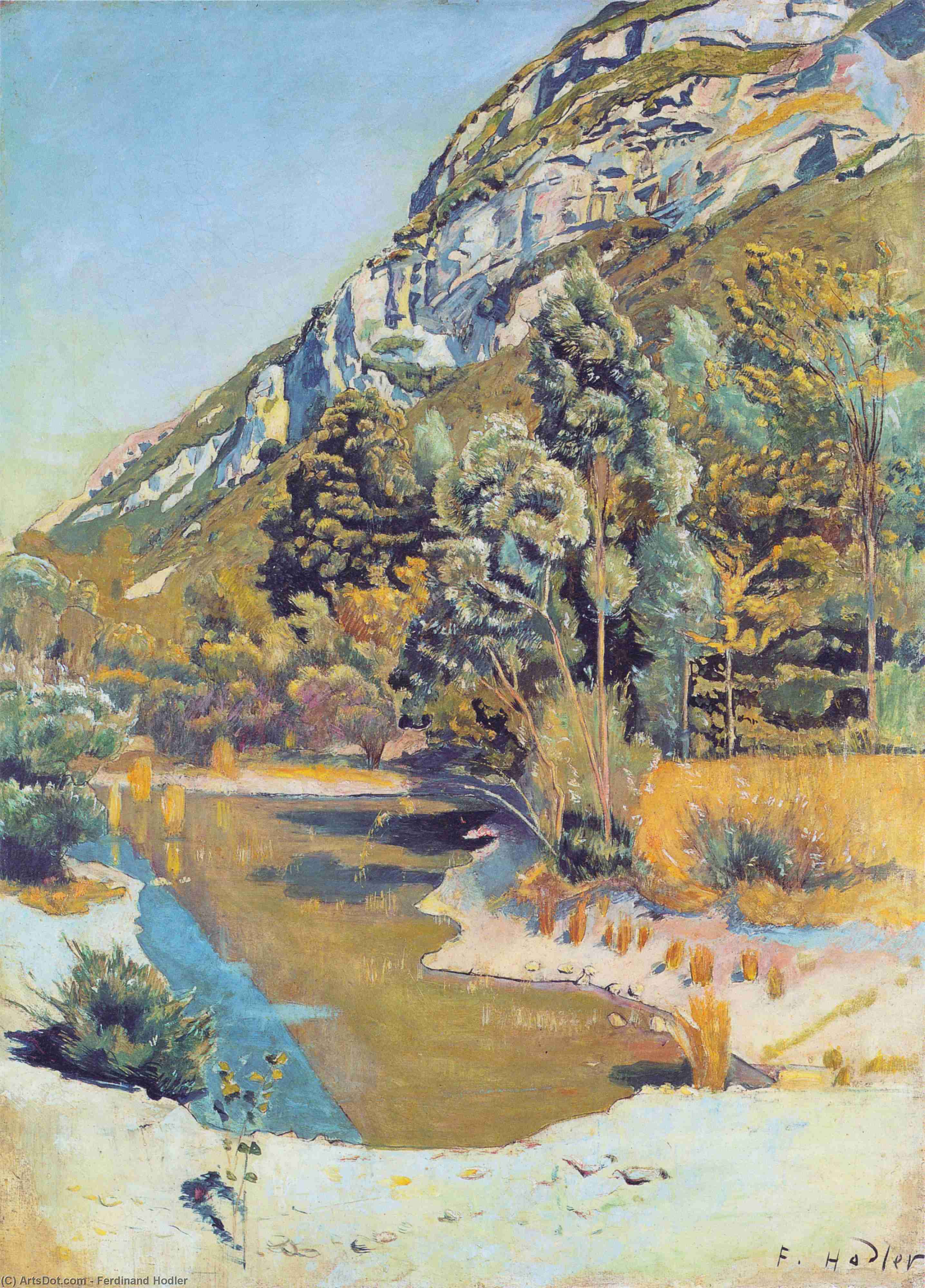 At The Foot Of The Petit Saleve — Ferdinand Hodler