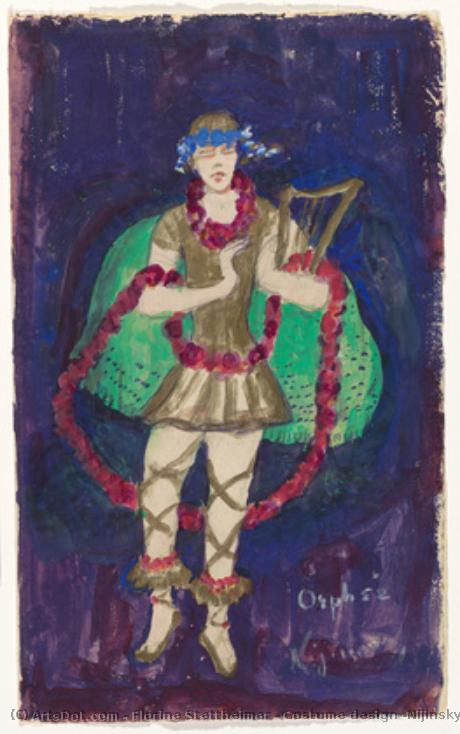 Costume Design (nijinsky) For Artist's Ballet "orphée Of The Quat-z-arts" — Florine Stettheimer