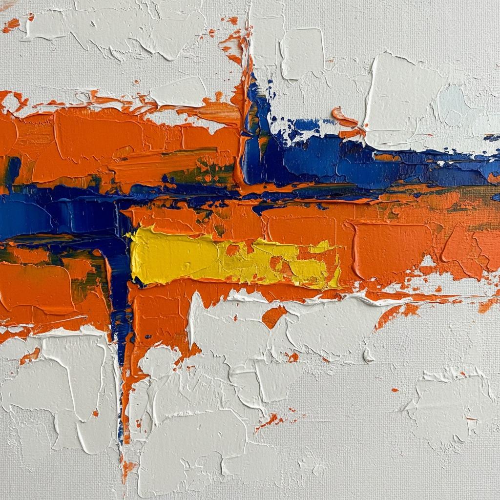 Fragmentierter Horizont: Eine Monumentale Studie Spontaner Farbe Und Taktilem Impasto-relief — Christian Noiret