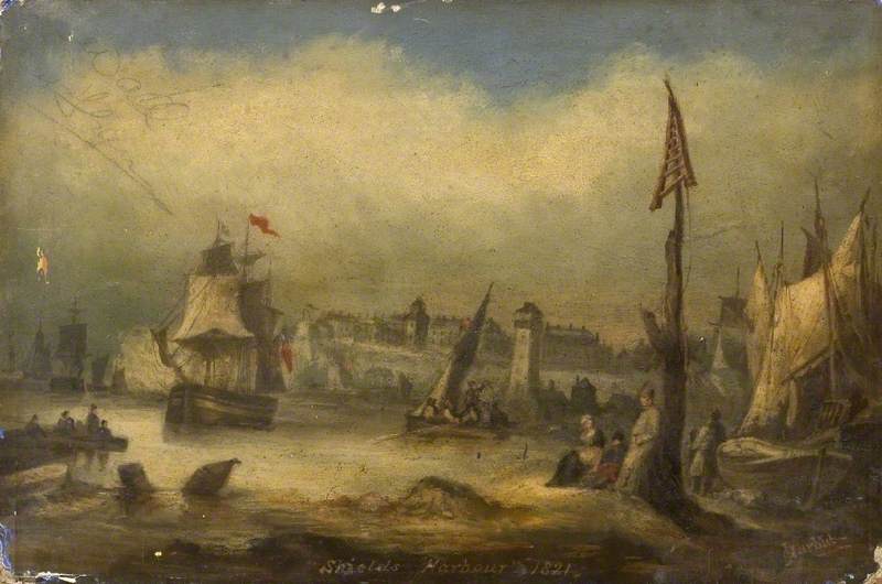 Shields Harbour, 1821 — James Putty Garbutt