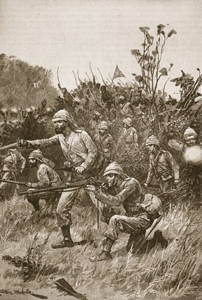 The Bonny Men Led The Advance — Richard Caton Woodville