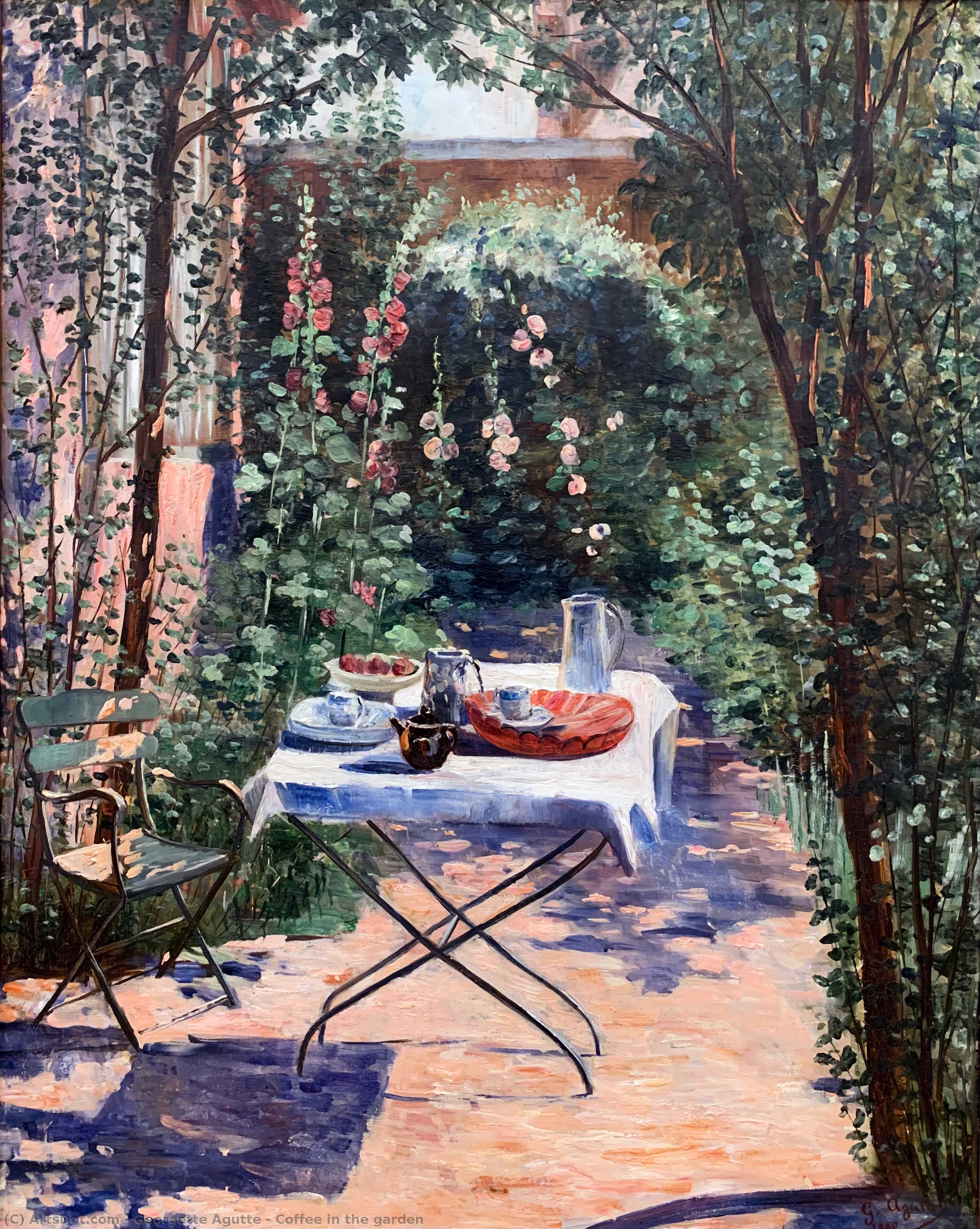 Coffee In The Garden — Georgette Agutte