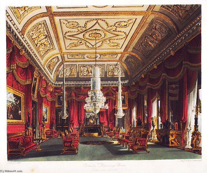 Carlton Crimson Drawing Room — Уильям Генри Пайн