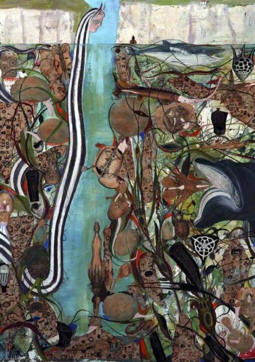 Sea Serpent Guarding Treasure — George Wallace Jardine