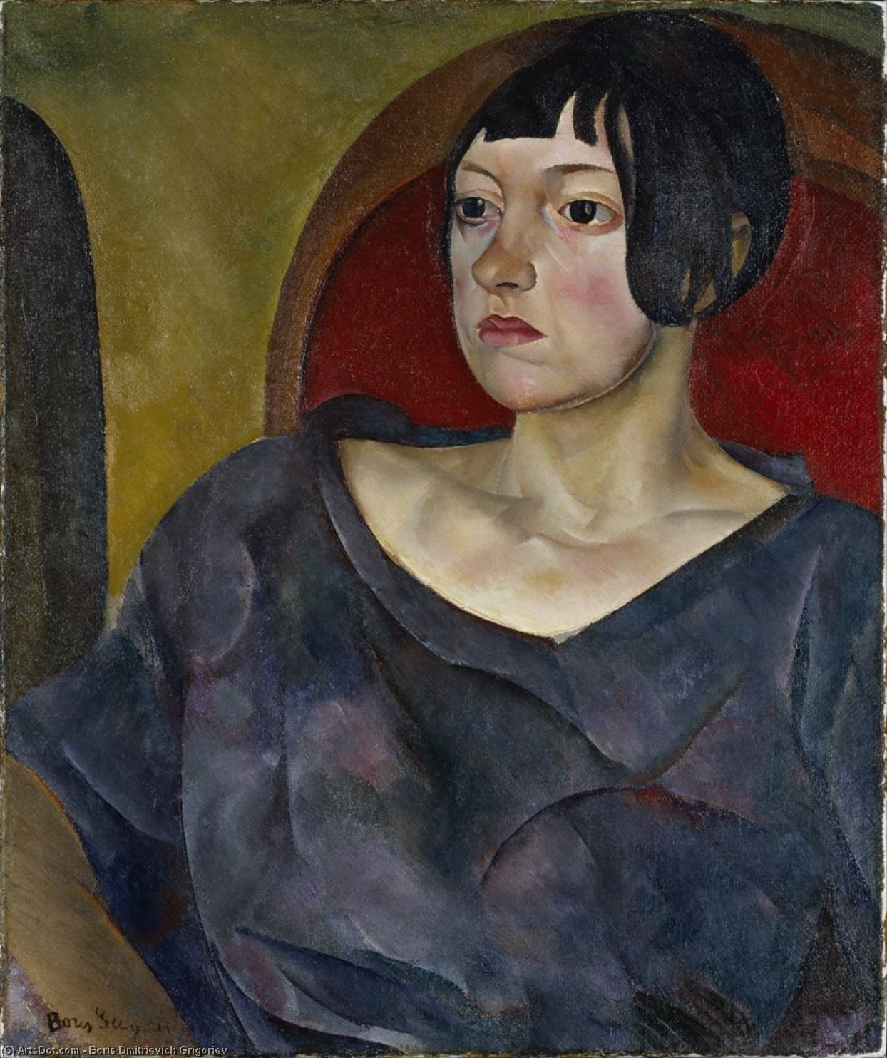 Portrait Of A Woman — Boris Dmitrievich Grigoriev