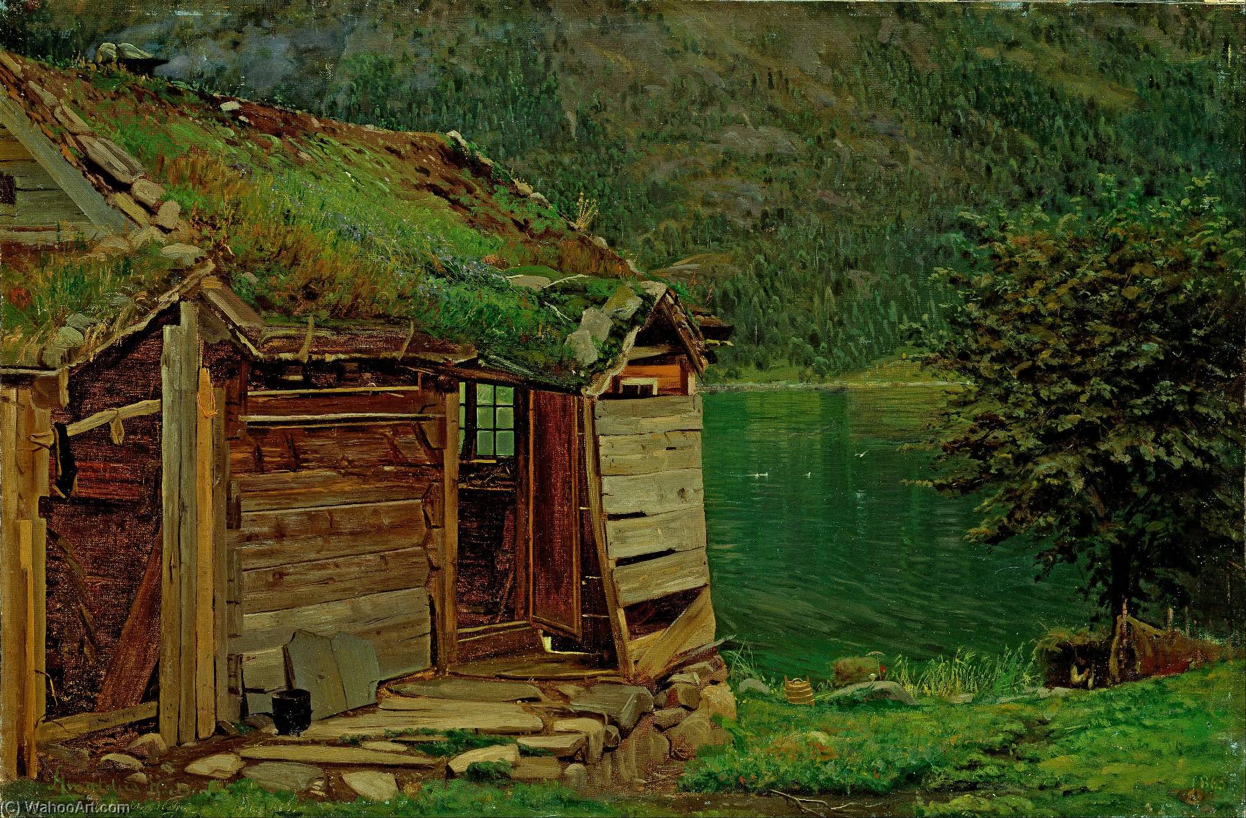 English Farmhouse At Balestrand — Amaldus Clarin Nielsen