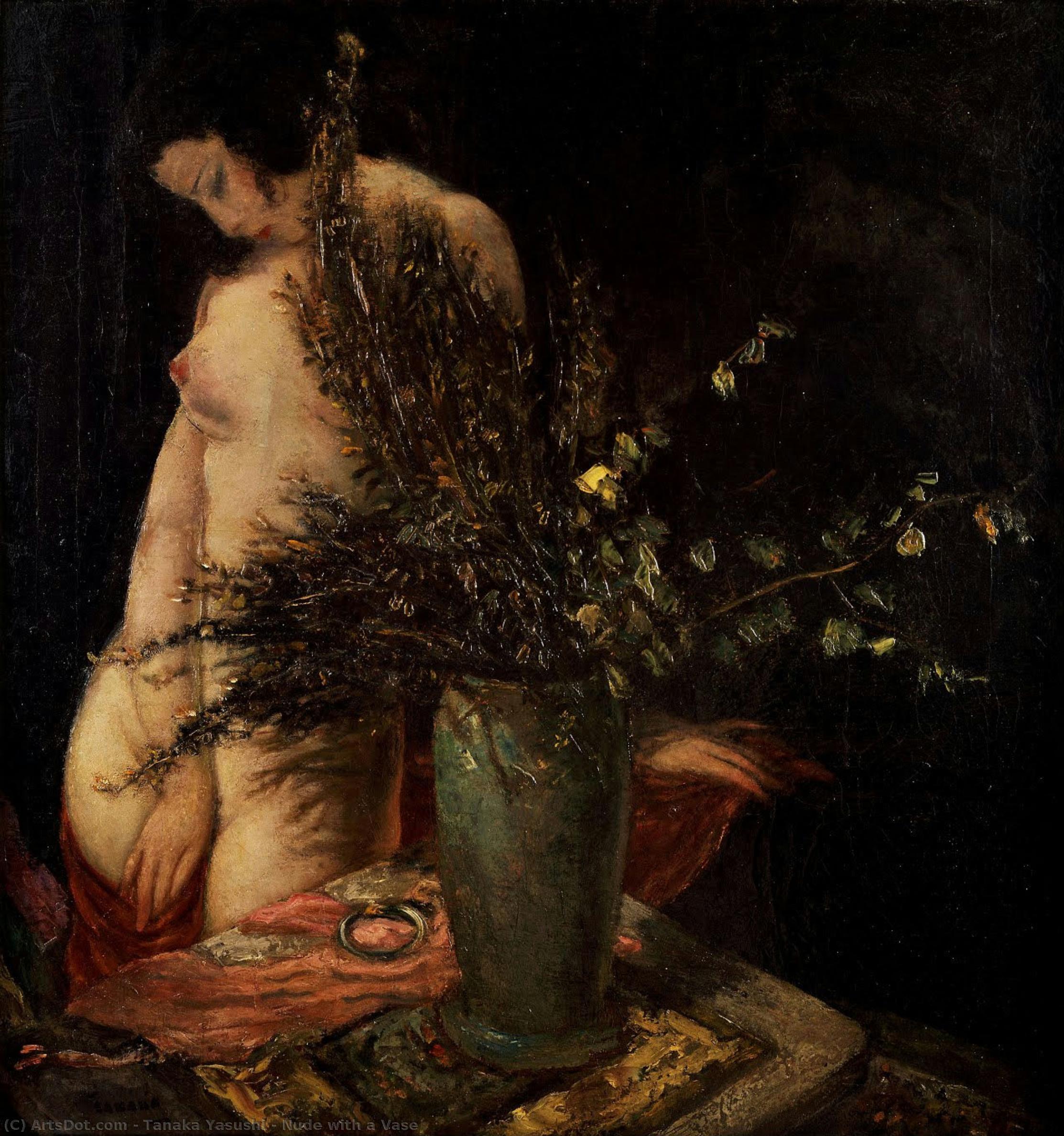 Nude With A Vase — Tanaka Yasushi