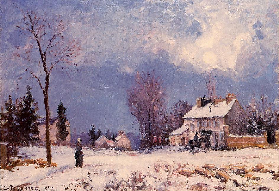 The Road From Versalles To Saint-germain At Louveciennes — Camille Pissarro