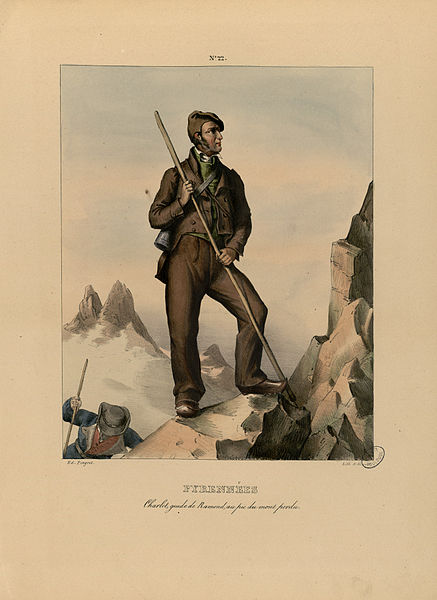 Charlet, Guide De Ramond, Au Pic Du Mont Perdu — Edouard Pingret