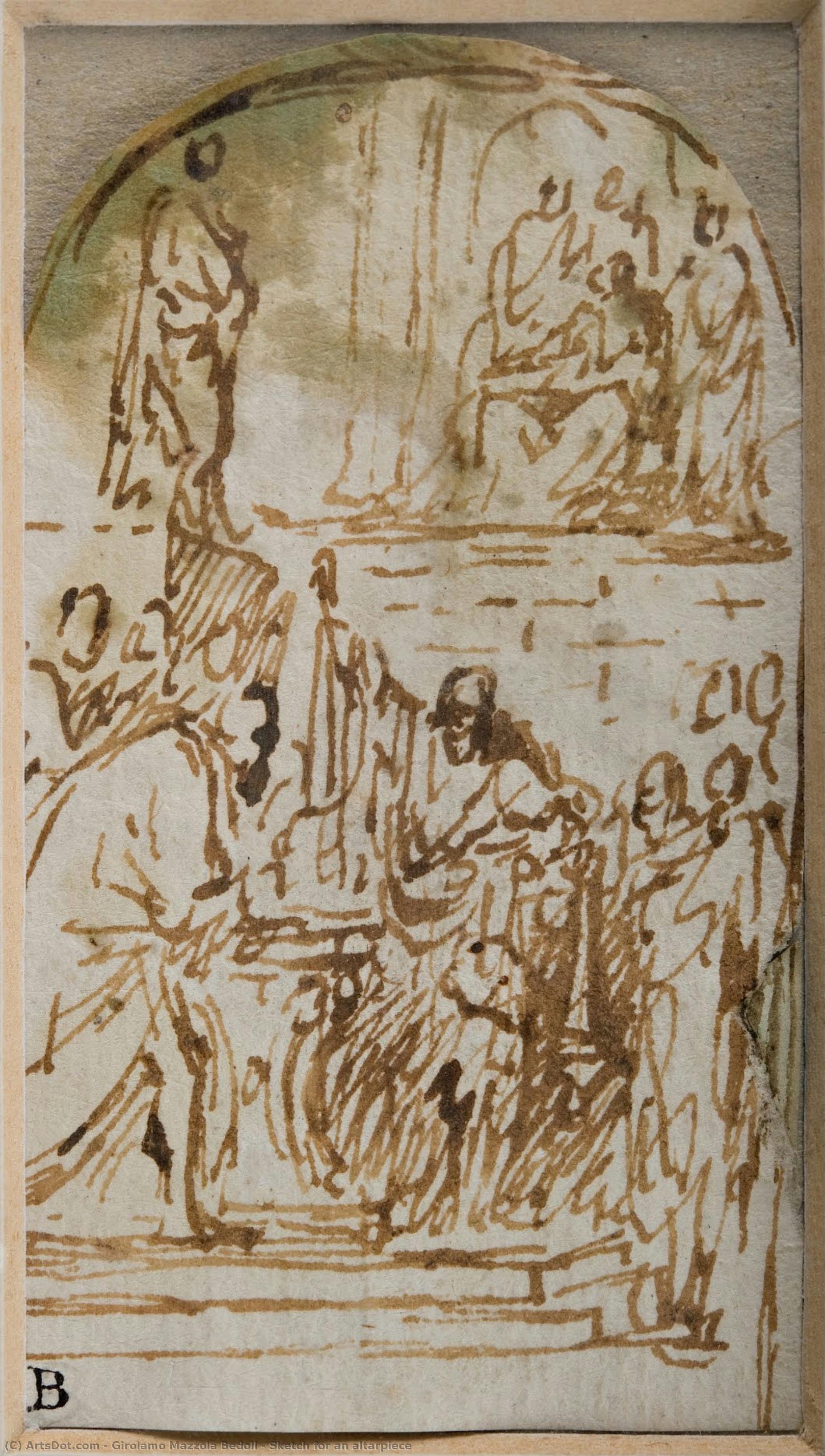 Sketch For An Altarpiece — Girolamo Mazzola Bedoli