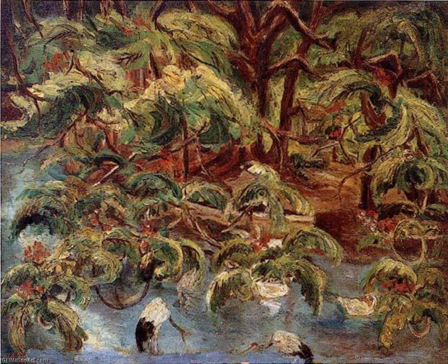 English Chiayi Park Chen Cheng Po 1937 Canvas Oil Painting 60.5×72.5cm 中文 嘉義公園 陳澄波 1937 畫布‧油彩 60.5×72.5cm。 — Chen Cheng Po