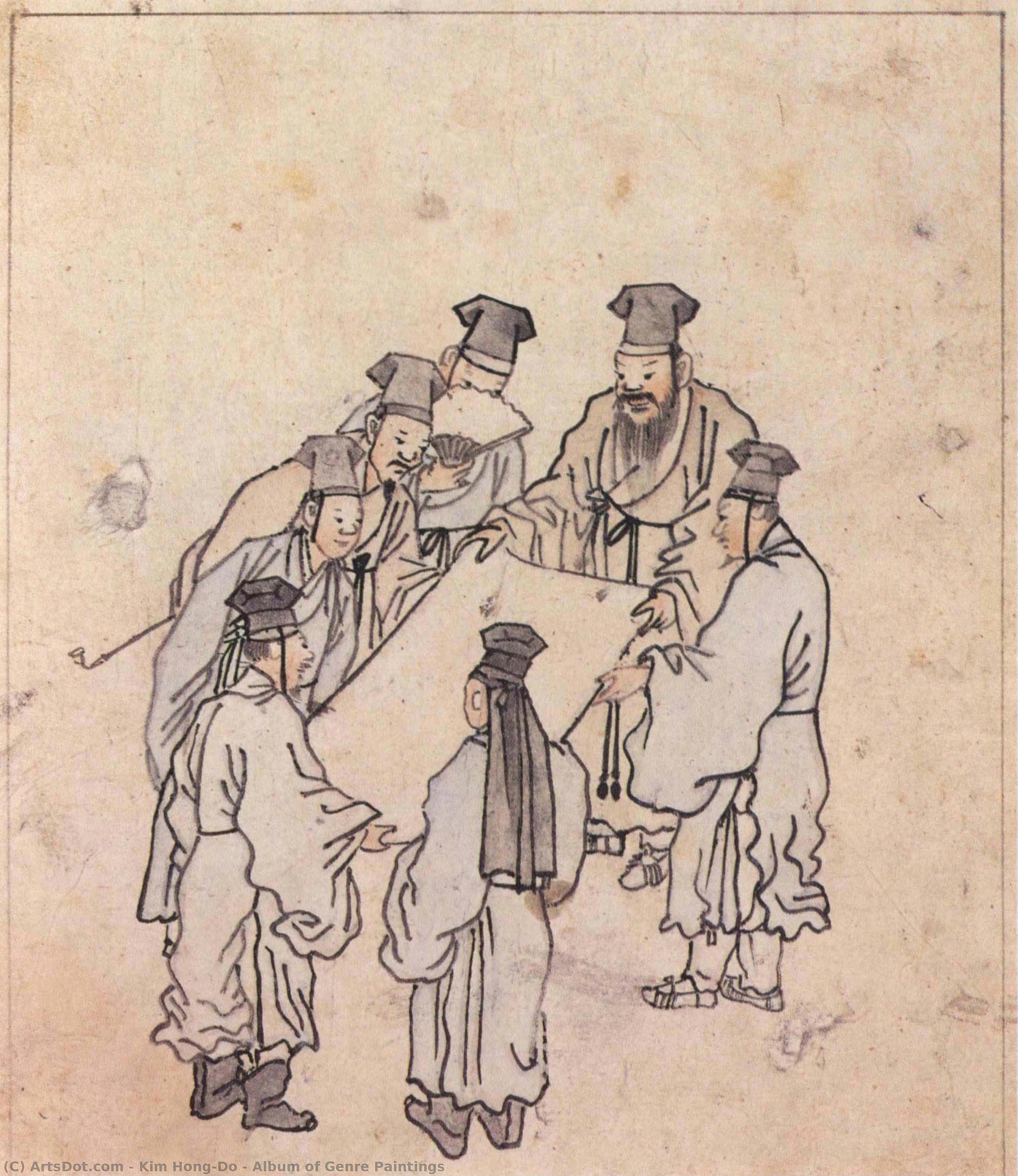Album Of Genre Paintings — Kim Hong-do
