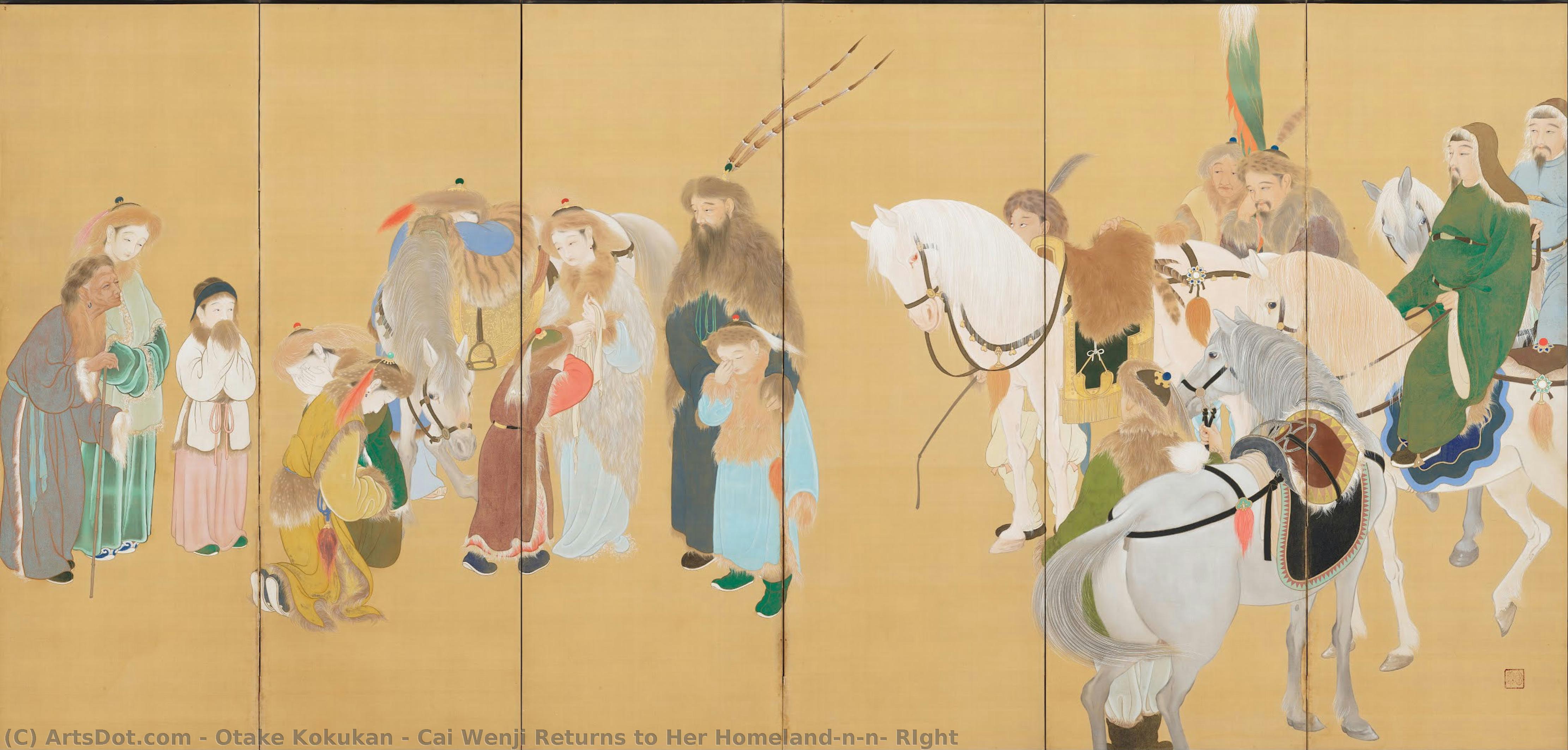Cai Wenji Returns To Her Homeland\n\n－ Right — Otake Kokukan