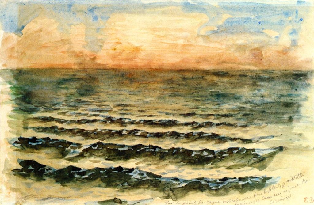 Sunset On The Sea — Эжен Делакруа