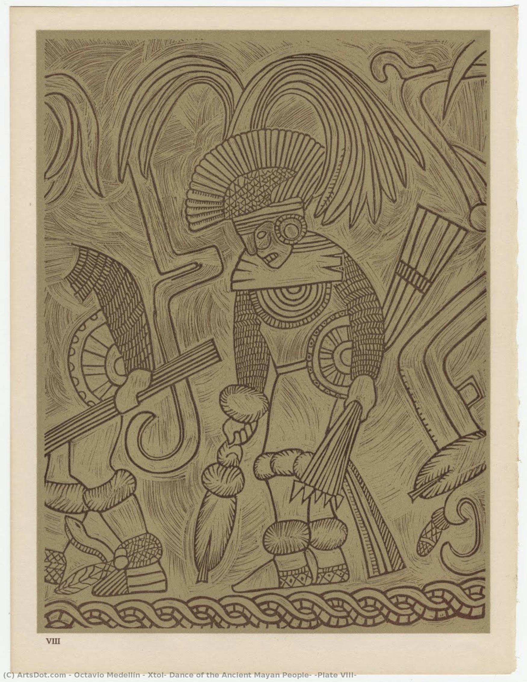 Xtol: Dance Of The Ancient Mayan People, [plate Viii] — Octavio Medellín